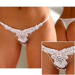 Temptation lace and rhinestone panty View #1