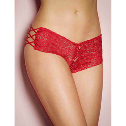 Hot criss-cross panty red queen View #1