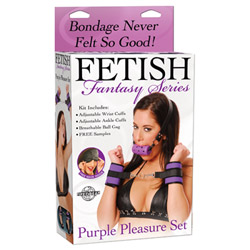 Fetish fantasy purple pleasure set View #3