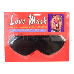 Love mask - leather blindfold View #3