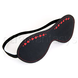 Hearts leather blindfold View #1