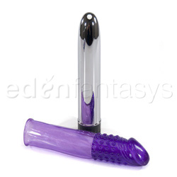 Silicone penis extension with vibrator View #1