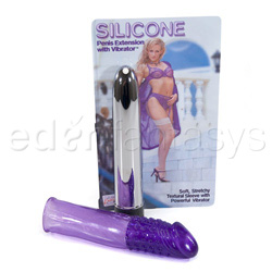 Silicone penis extension with vibrator View #3