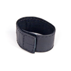 Leather cock ring with velcro closure View #1