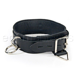 Locking collar with mini bondage rings View #2