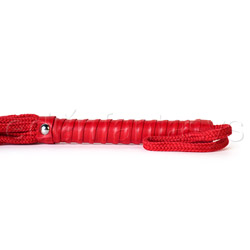 Sex and Mischief red rope flogger View #2