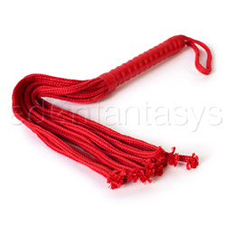 Sex and Mischief red rope flogger View #3
