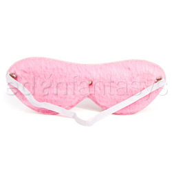 Pink plush blindfold View #2