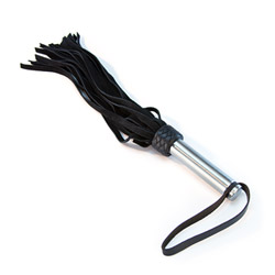 Leather flogger metal handle View #2