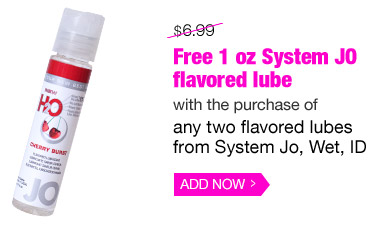 Free 1 oz System JO flavored lube with the purchase of any two flavored lubes from System JO, Wet, ID