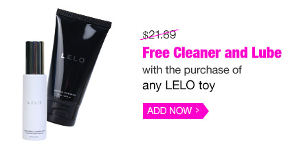 Free Cleaner and Lube with the purchase of any LELO toy