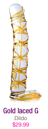 Gold laced G - dildo - $29.99