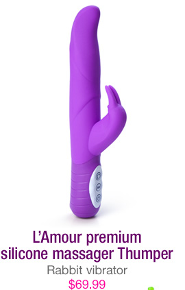 L'Amour premium silicone massager Thumper - Rabbit vibrator - $69.99