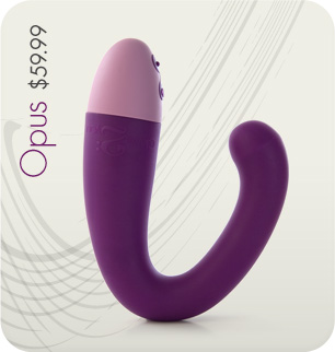 Opus � g-spot and clitoral vibrator, $59.99