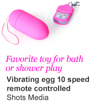 Favorite toy for bath or shower play - Vibrating egg 10 speed remote controlled