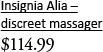 Insignia Alia - discreet massager, <%#Customer.Current.Culture.FormatMoney(114.99m)%>