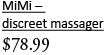 MiMi - discreet massager, <%#Customer.Current.Culture.FormatMoney(78.99m)%>