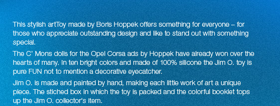 This stylish artToy made by Boris Hoppek offers something for everyone