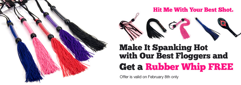 Make It Spanking Hot with Our Best Floggers and Get a Rubber Whip FREE