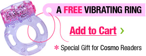 A free vibrating ring. Special Gift for Cosmo Readers